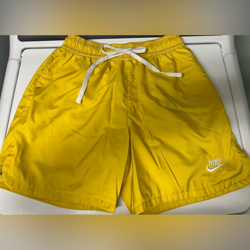 Mens Yellow Nike Shorts. Size small.